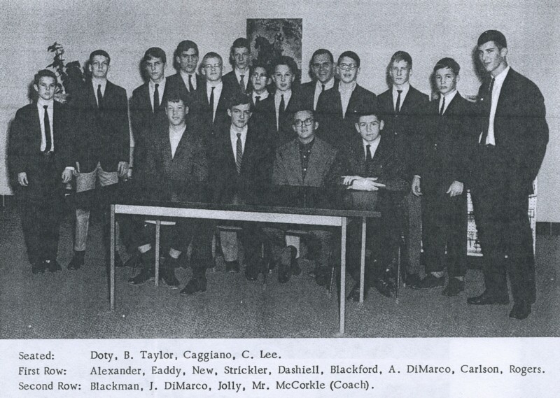 1963 Spartanburg Day School wrestling team